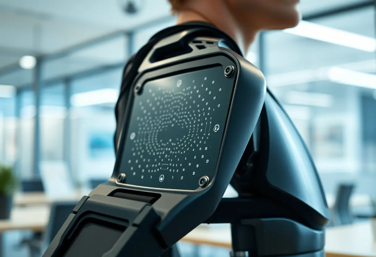 Système de capteurs sur l'exosquelette Moon, prêt à adapter ses mouvements en temps réel